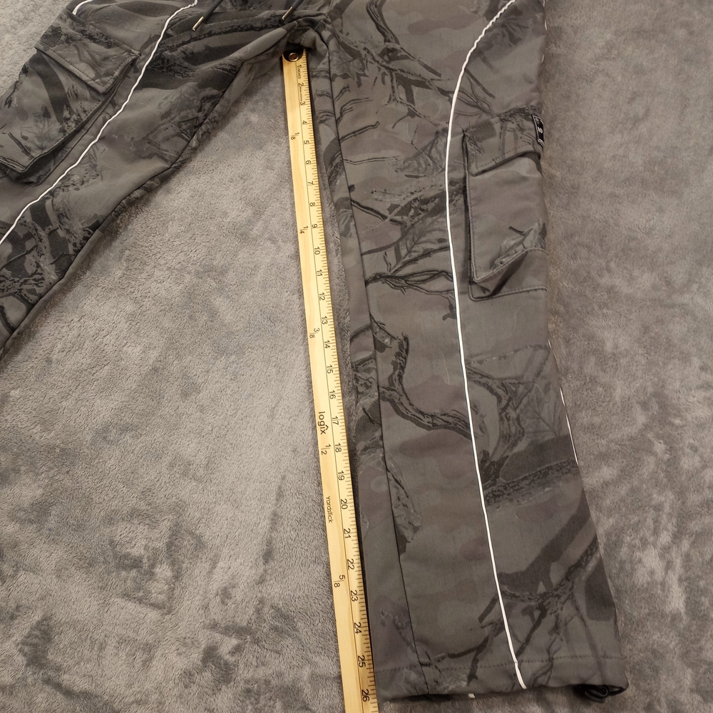 RGSTR Men's Gray Camouflage Cargo Pants with Reflective Trim Size Medium - Picture 11 of 14